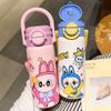 Water Bottle Cartoon Children's Thermos Cup Double Drinking Port Large Capacity 111 Straw Cup Outdoor Portable Water Cup