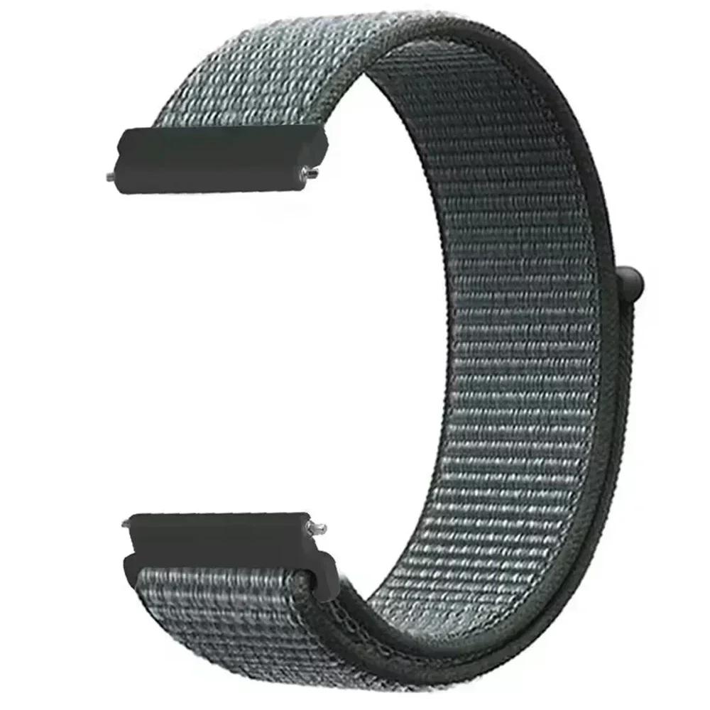 20/22mm Nylon Loop Strap For Samsung Galaxy Watch5 Pro/7 6 5 4 40mm 44mm/Watch3 45mm/Gear S3 Classic Replace Breathable Bracelet