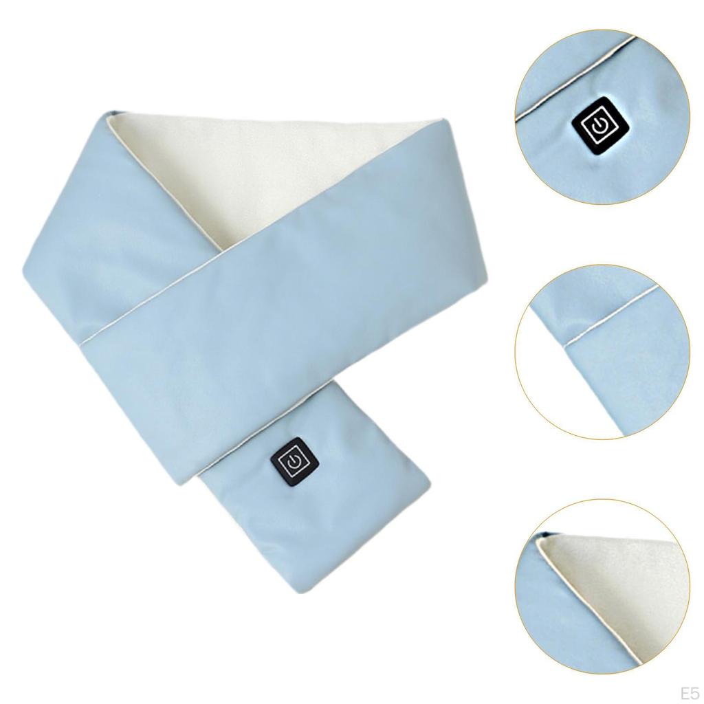 Heated USB Neck Scarf Neckerchief Warmer,Comfortable Shawl,Warm Wrap,Neck Heating Pad for