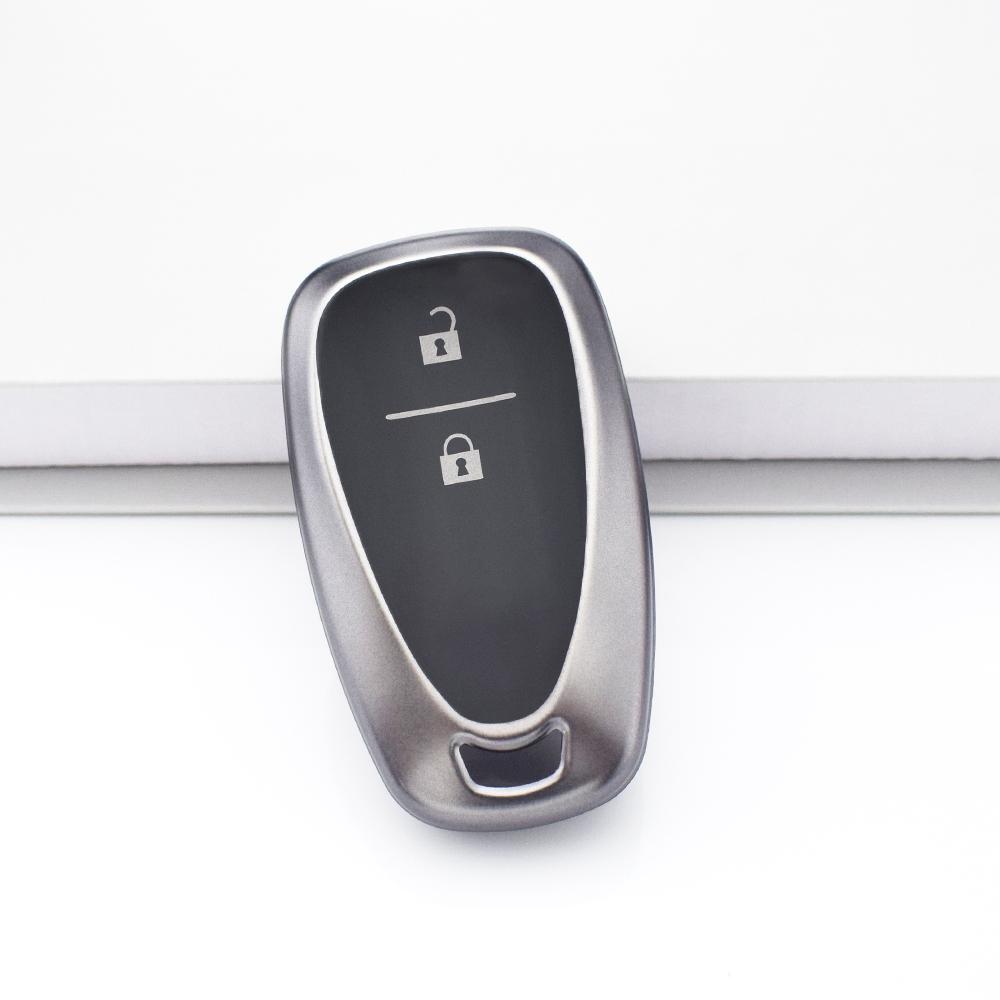 Soft TPU Car Key Case Cover Fob Shell Holder For Chevrolet Cruze Spark Sonic Camaro Volt Bolt Trax Malibu Accessories