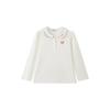 PawinPaw Girls' Cartoon Bear Long-Sleeve Lapel Shirt