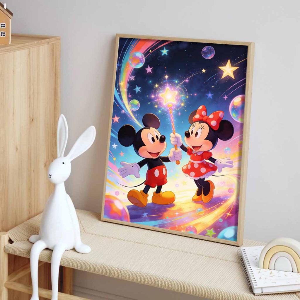 Disney Diamond Painting Kit Full Diamond Round Magical Stars Home Decor Craft Gift