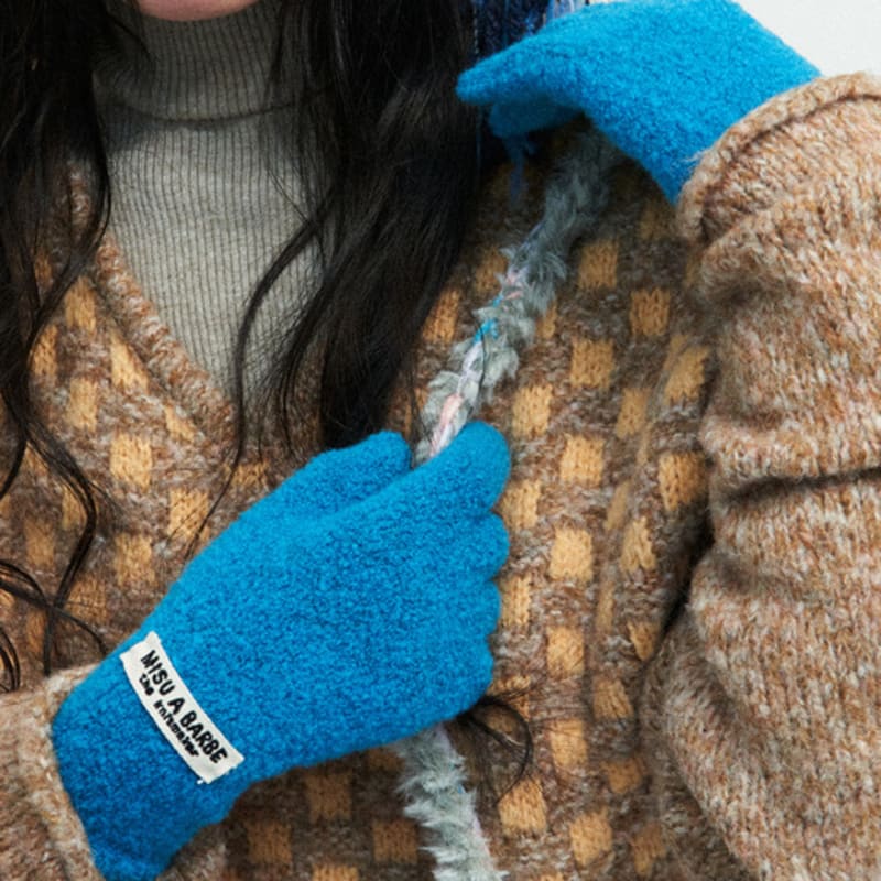 MISU A BARBE TEAL MONSTER GLOVES