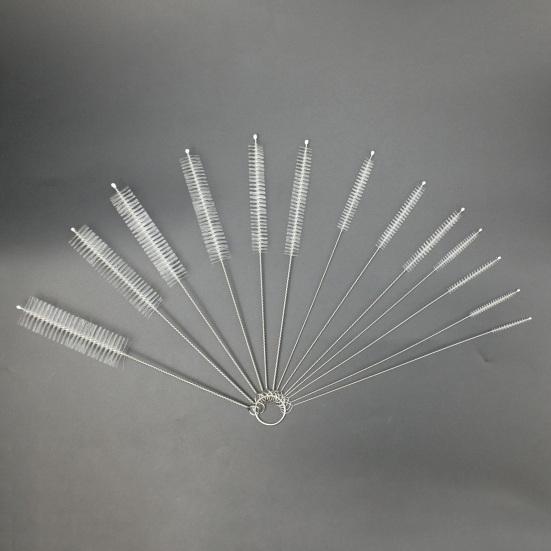 Cleaning Brush Extended Reach Deep Clean Tall Glasses Bottles Straws Cleaning Scrubber Multiple Sizes Flexible Metal Stem Drinking Container Cleaner