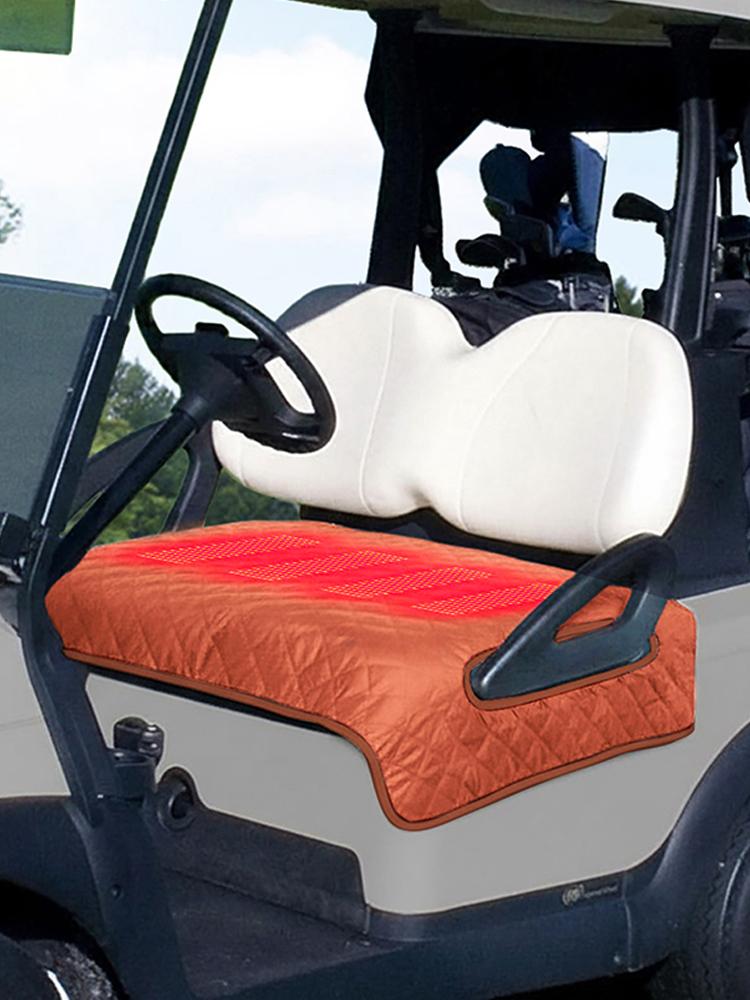 Golf Cart Seat Cover Waterproof Heated Seat Cushion Travel Sports Cart Seat Cushion Cover Golf Cart Accessories