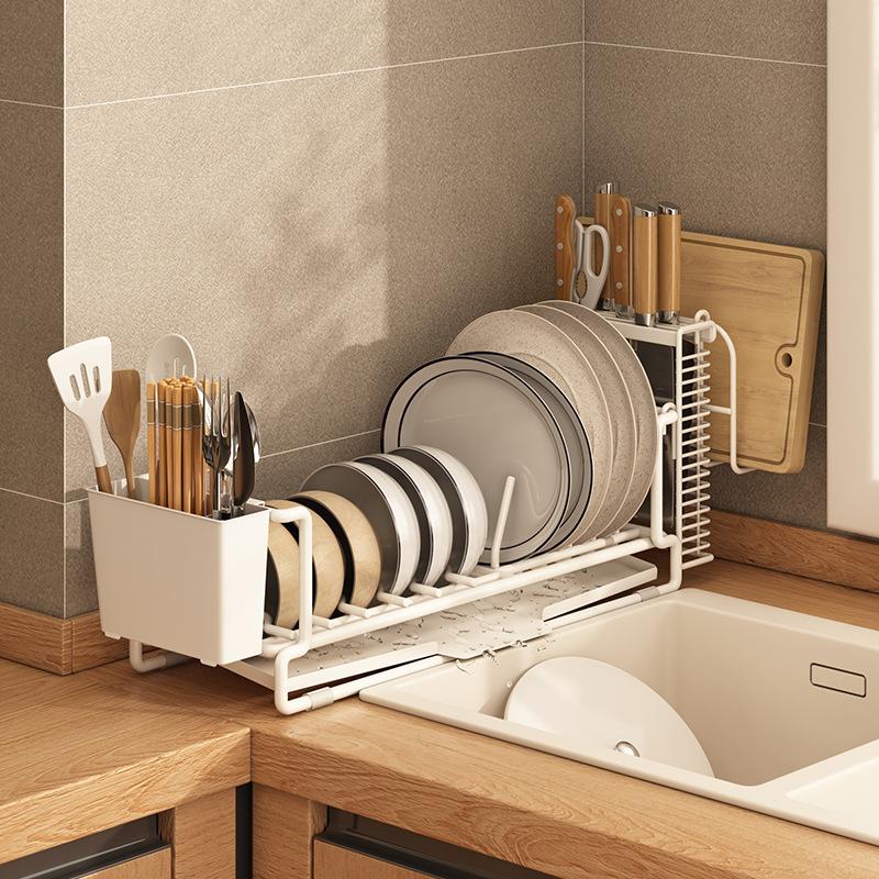 Dish Bowl Drainer Storage Rack Kitchen Dishes Drying Rack Countertop Dinnerware Organizer Drainboard Tableware Holder