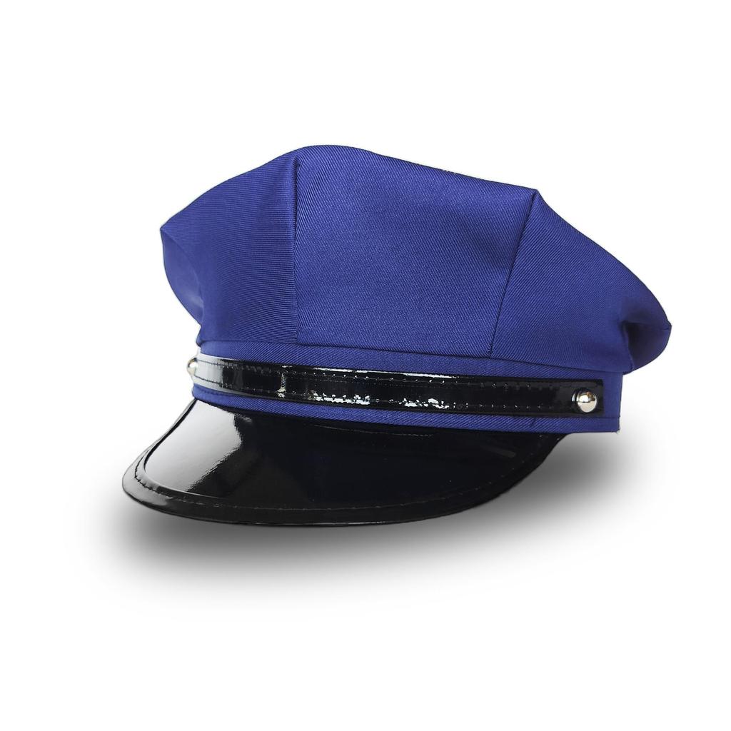 US Police Costume Hat: Octagonal Role-Playing Accessory