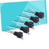 SWOOMEY 5 Pcs Car Relay Pin with Connector Relay Socket Black High Definition