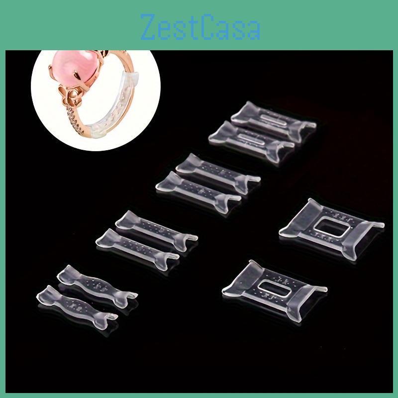 Set 12pcs Adjustment Ring Pad Ring Size Adjuster Fixed Loose Ring Size Rings Reduction Pad Wedding Rings Essentials