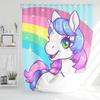 Unicorn Curtain Waterproof Bathroom Accessories 4 Piece Set Mats Home Curtains Decor Luxury Toilet Accessories