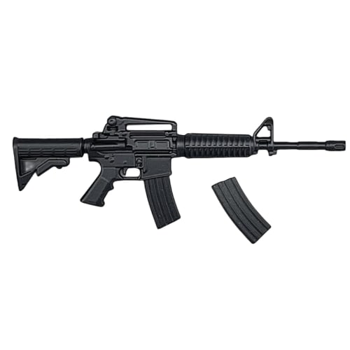 HiPlay ZYTOYS 1/12 Scale PVC Gun Set with MP5, M4, AK47, P90, and M1887 Models for Action Figure Display (ZY6001A)
