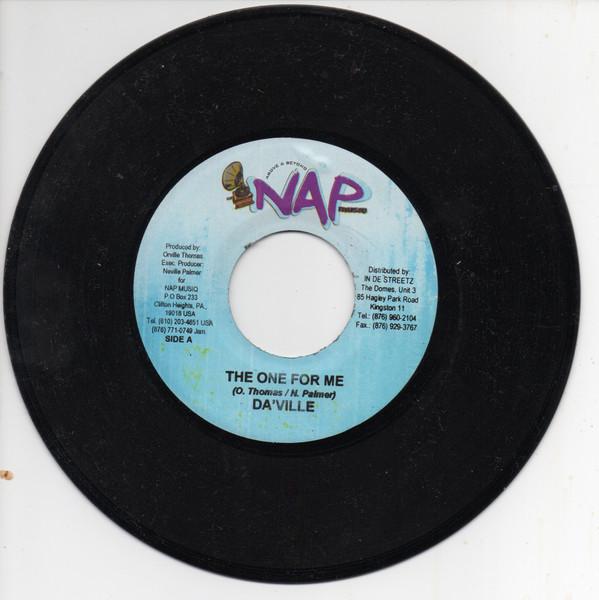 7inch Record DAVILLE - The One For Me NONE NAP Musiq Jamaica Reggae, Ska & Dub Used