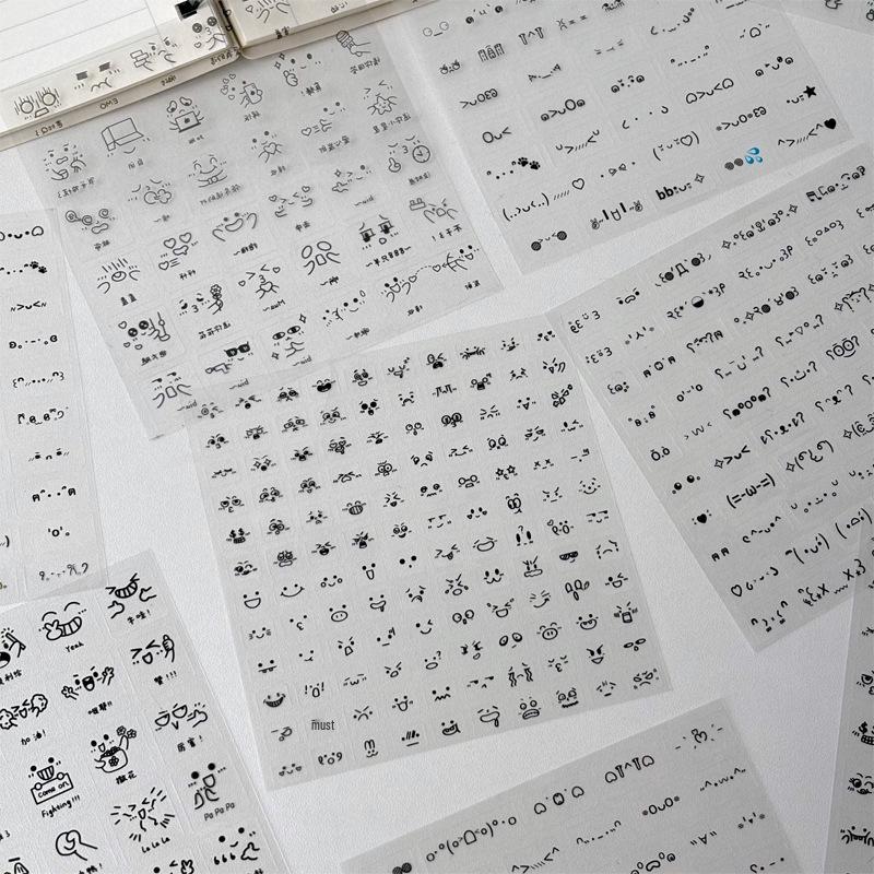 

Decorative Stickers: Cute Kaomoji for Journals, Diaries, Desktops, Phone Cases