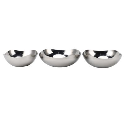 Irregular Shape Salad Bowls Serving Bowls Set for Kitchen Stainless Steel Mixing Bowls for Salad