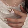 Japanische & Koreanische Rosa Zirkon Stern Anhänger Halskette - High-End Zarte Schlüsselbein Choker