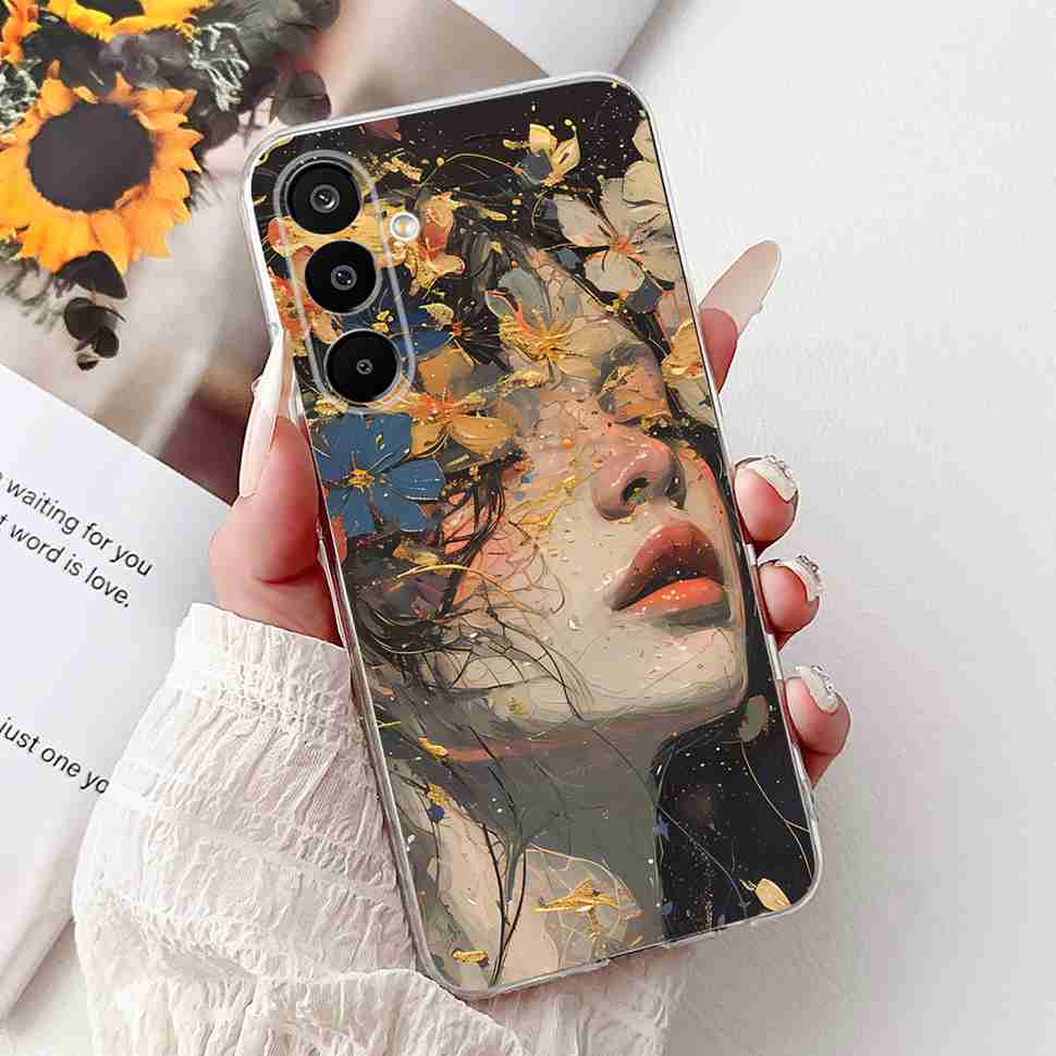 For Samsung Galaxy M16 5G Case Colorful Flower Butterfly Soft Silicone TPU Cover For Samsung m16 M16 5G 6.7" Phone Shell Bumper