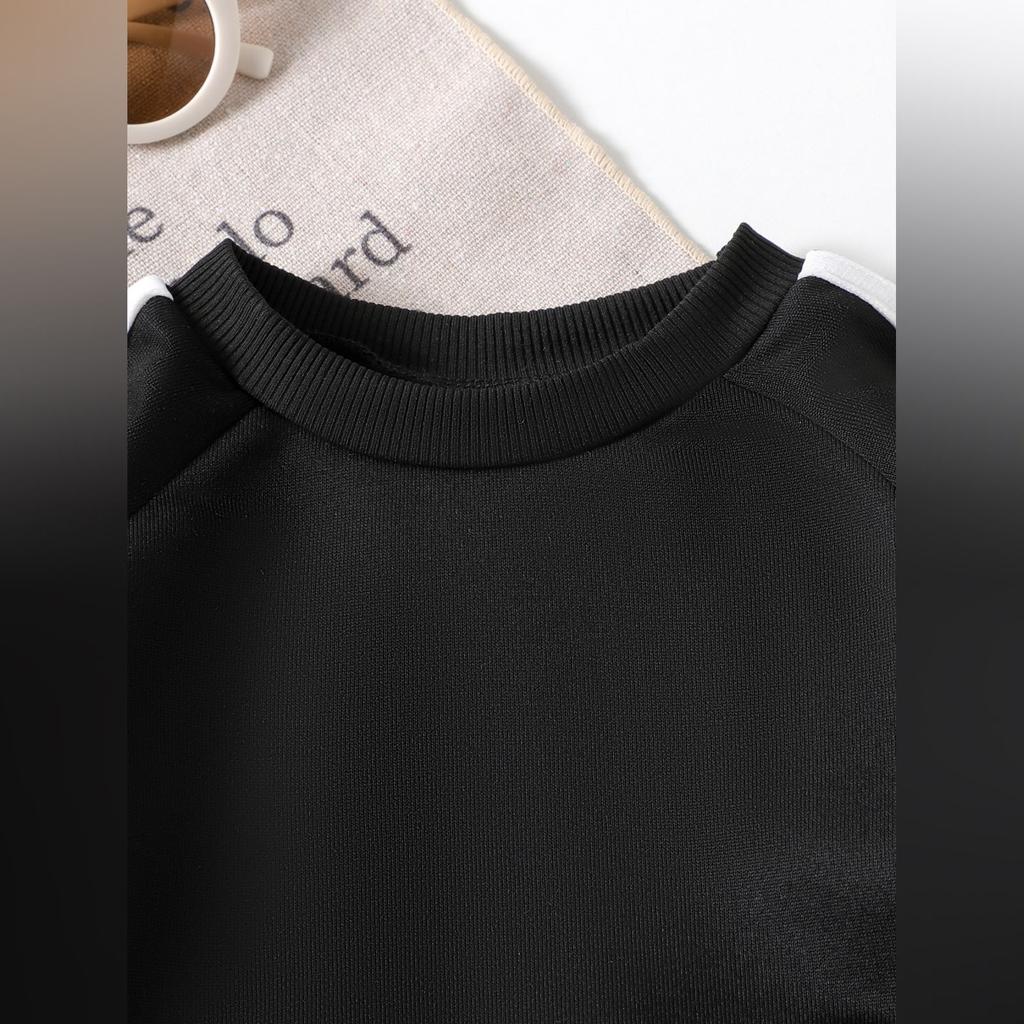 Kids Casual Long-Sleeve Set, Comfortable Daily Wear Outfits