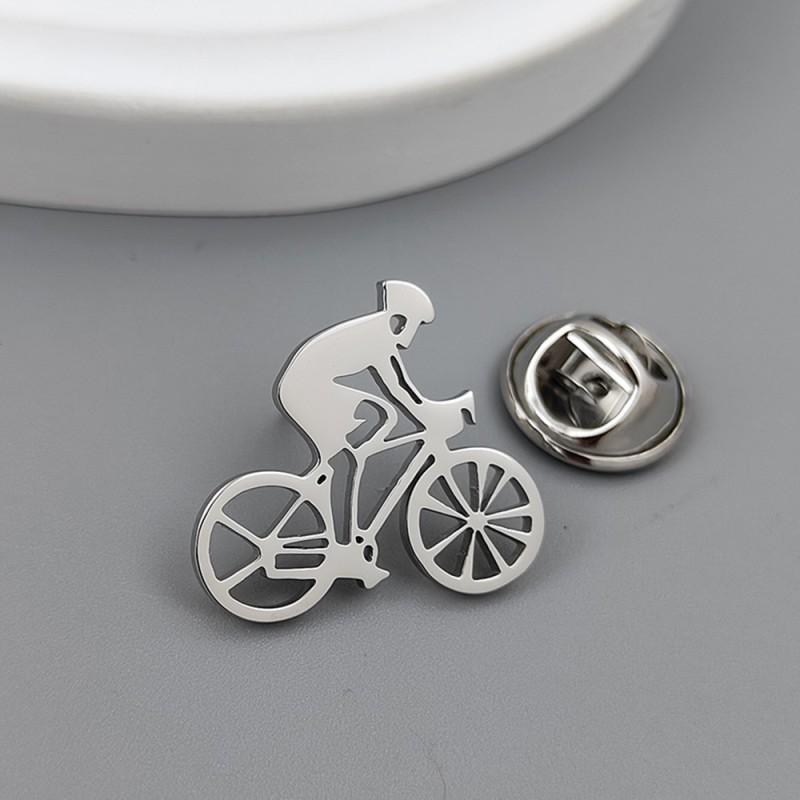 New Rider Brooch Cufflinks Sports Tourism Leisure High-end Niche Non Collision Styles 14k