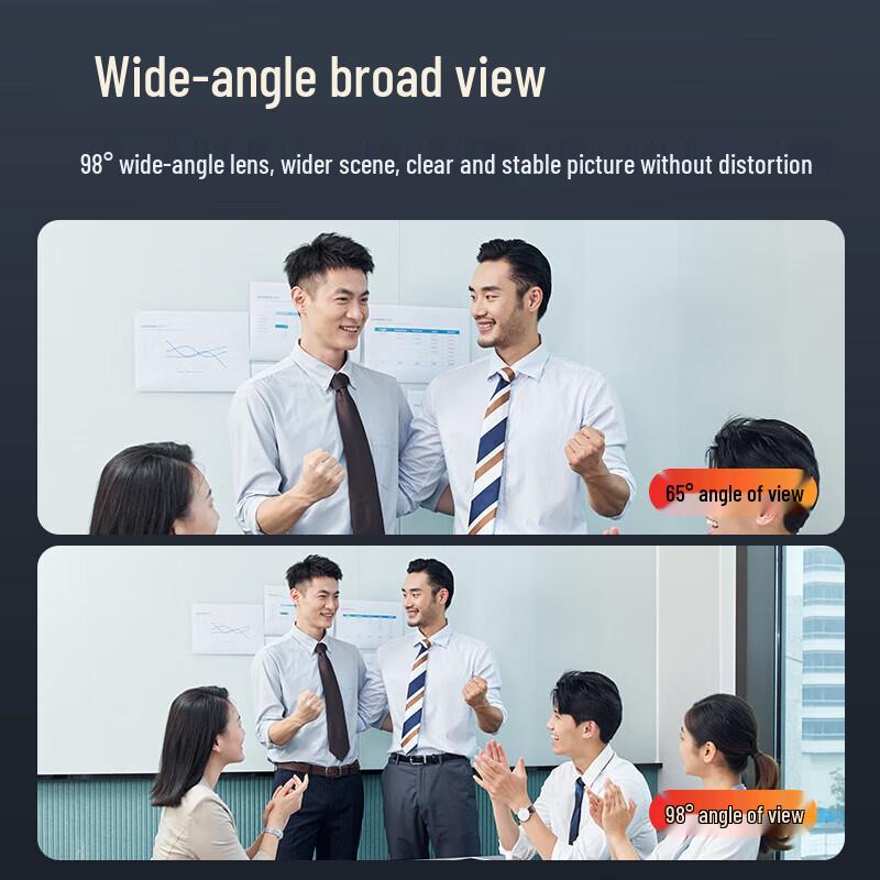 Aoni C1000 2K 5MP USB Webcam with Speaker