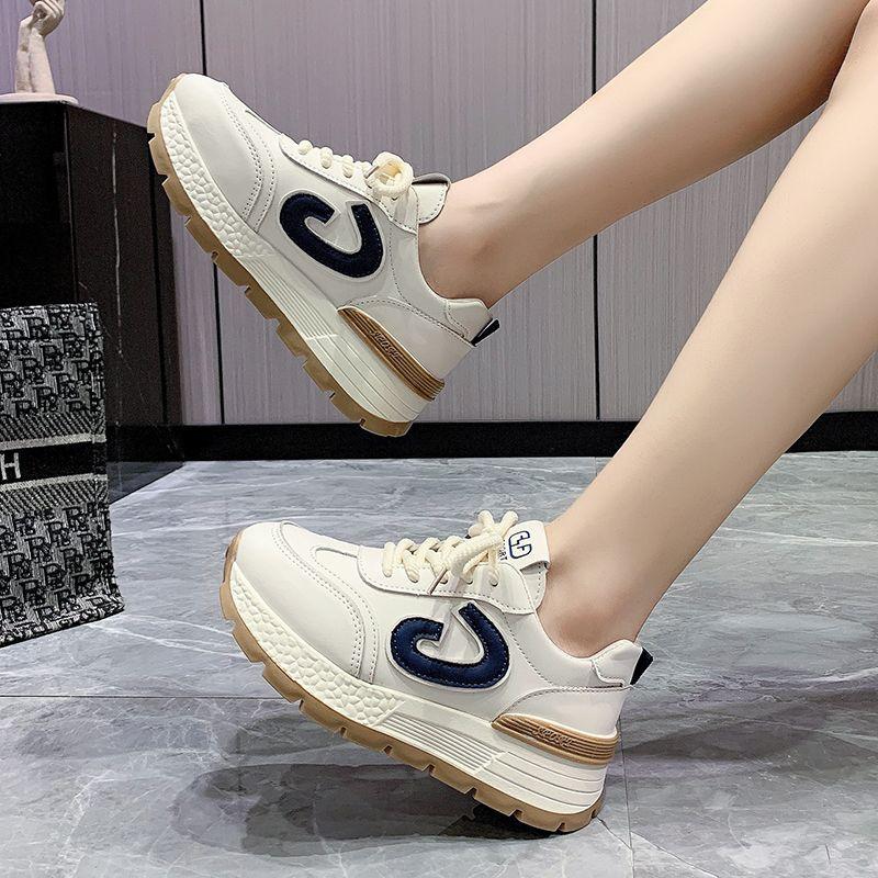 Dad Shoes Women's Shoes New Summer Spring and Autumn Mesh Shoes Breathable Mesh Platform Sneakers