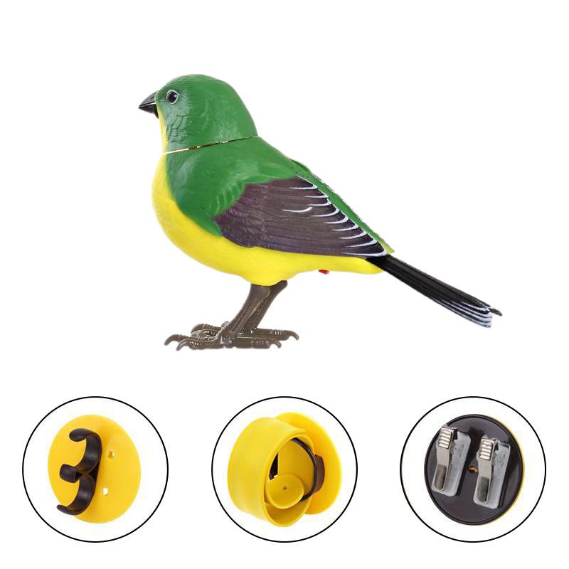 

Electric Singing Chirping Robot Bird Toy, Sound & Motion Activated Interactive Bird Figurine Battery Operated For Kids