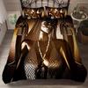 Set di biancheria da letto egiziano occidentale, set copripiumino con federa, piumone con tigre, set di biancheria da letto, tessuti per la casa, 4 pezzi, matrimoniale 852D