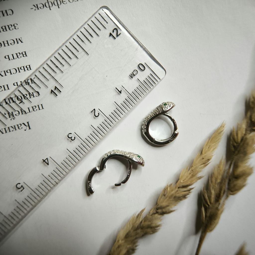 Kübik zirkon taşlı gümüş küpe (2177548)