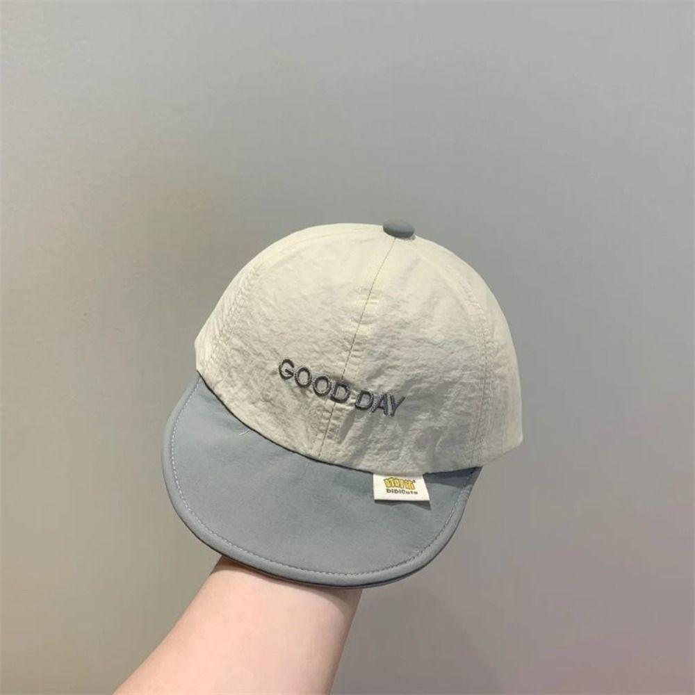 Summer Letter Baseball Cap Soft Children Visors Cap Ins Baby Peaked Hat Boys Girls