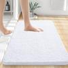 Homaxy Chenille Plain Hairy TPR Material Door Mat Indoor Non Slip Door Mat Dirt Trap Absorbent Mat Absorbs Water Bathroom Mat