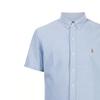 Polo Ralph Lauren SS22 Logo Embroidered Oxford Short Sleeve Shirt Men Shirts Blue 710787736-001