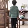 Women's Mid-Aged Long Sleeve Casual Cardigan Shirt