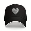 Clover Heart Baseball Cap Polyester Casual Adjustable Sun Protection Unisex Adult Baseball Hat
