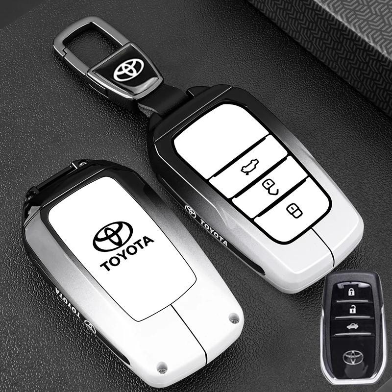 Car Key Case Fob Cover For Toyota Auris Corolla Avensis Verso Yaris Aygo Scion TC IM Camry RAV4 Forturner Car Accessories