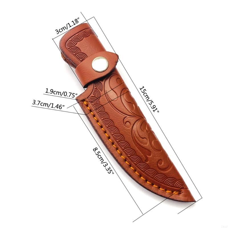 Leathers Sheath Belt Pocket Knife Holder for Outdoor Camping, BBQ,