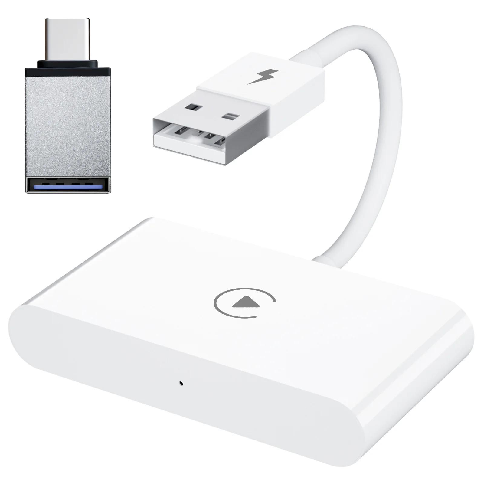 Беспроводной адаптер CarPlay для Android/Apple, проводной и беспроводной Android Auto Dongle, USB-подключение к Car Play, автомобильный адаптер