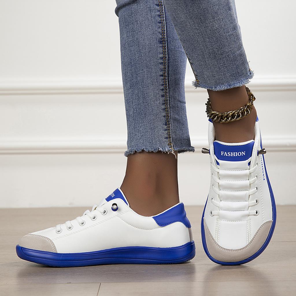 TUINANLE Modische flache Schnür-Freizeitschuhe für Damen, Trendige Freizeit-Sneaker