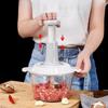 Manual Meat Grinder Press-type Multifunctional Vegetable Cutter Fruit Vegetable Flour Mixer Food Garlic Masher for Home Kitchen