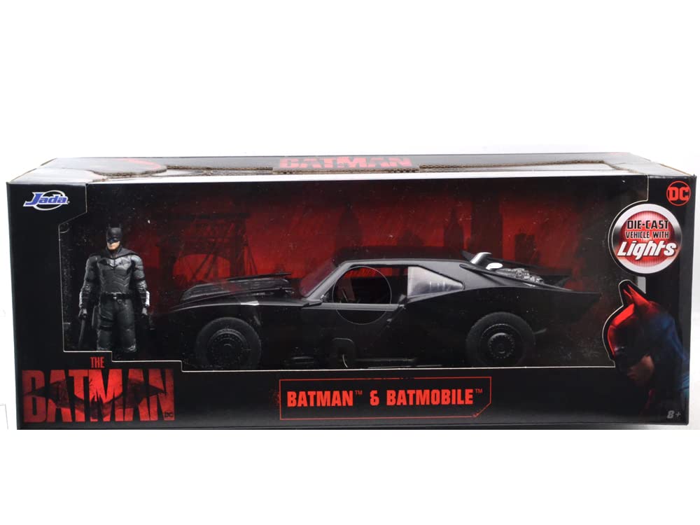 

JadaTOYS JadaToys Scale The Batman Batmobile with Batman Figure 1/18 [Item]