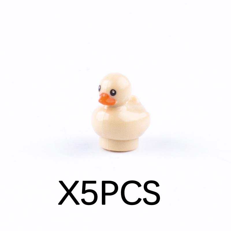 MOC Animal Building Blocks DIY Pig Fishes Octopus Penguin Turtles Figures Toys Set City Farm Zoo Accessories Bricks Kid Gift