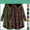 Cozy Cat Ear Women's Winter Warm Fleece Hoodie Hooded Coat For Casual Comfort