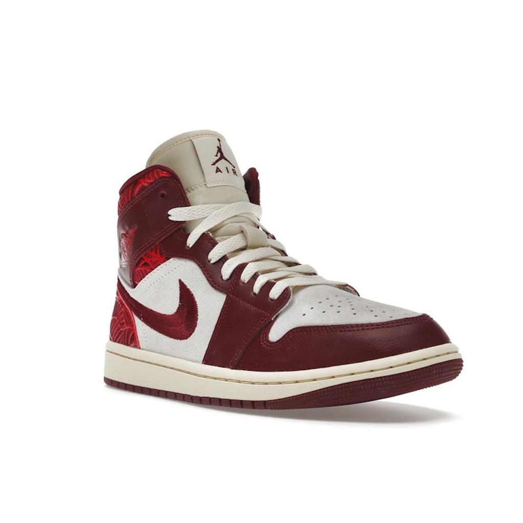 Air Jordan 1 Mid SE Lift Up Women Sneakers Red Team-Red University-Red DZ2820-601