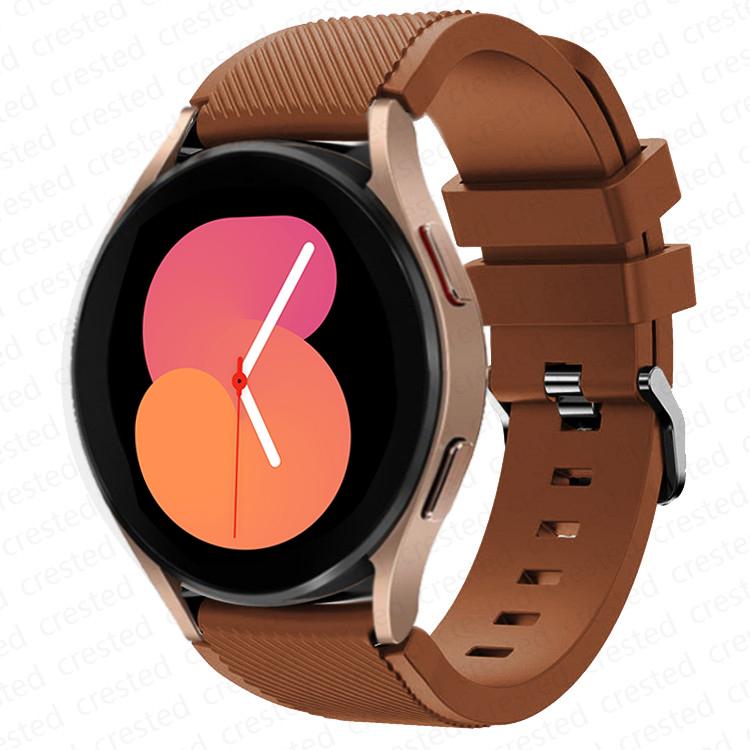 20mm/22mm Watch Strap for Samsung Galaxy Watch 4 6 Classic/5/5 Pro/46mm/3/active 2/s3/s2 Silicone Bracelet Galaxy Watch 4 Strap