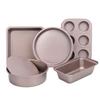 5pcs/set Nonstick Carbon Steel Baking Set - Bread Loaf Pan Muffin Cake Pizza Tray Oven Bakeware for Perfect Cooking