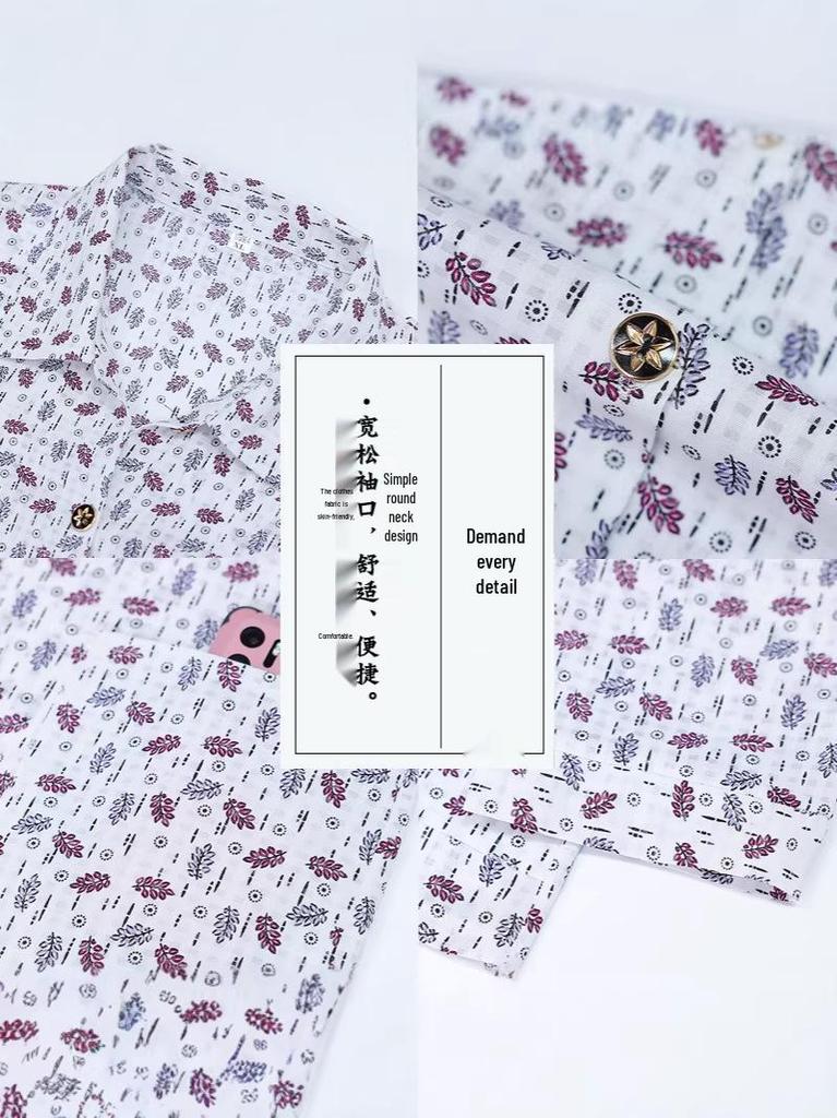 Floral Summer Shirt for Women In Their 60s and 70s