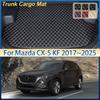 For Mazda CX-5 2024 Accessories KF 2017~2025 Leather Car Trunk Mat Anti-dirty Cargo Storage Cushion Boot Liner Carpet Interior