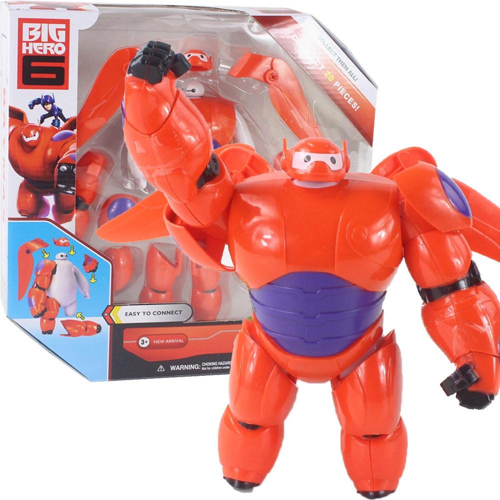 Hero 6 Big 16cm Baymax Orange Robot Assembles Transformed Boy Model Doll Toy