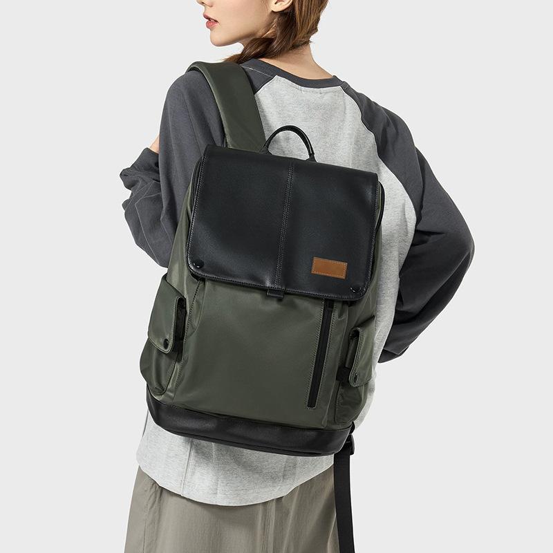 Modischer Color-Block Rucksack mit großem Fassungsvermögen 16 Zoll Laptop Tasche Outdoor Freizeit Unisex Rucksack