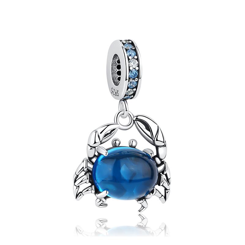 Original 925 Sterling Kupfer Charm Perle Liebe Hund Katze Pfote Panda Glühwürmchen Anhänger Charms Passend für Armbänder Halsketten Frauen Zirkon