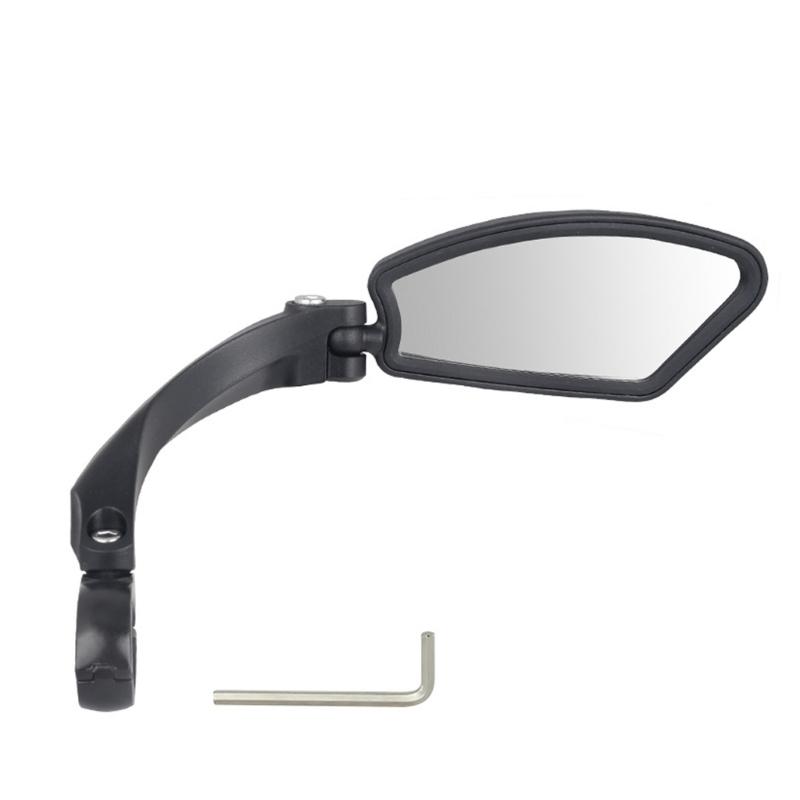 

High Visibilities Gibbous Rearview Mirror For Bicycles Features 360 Rotates Durability Frame and Easyly Installation