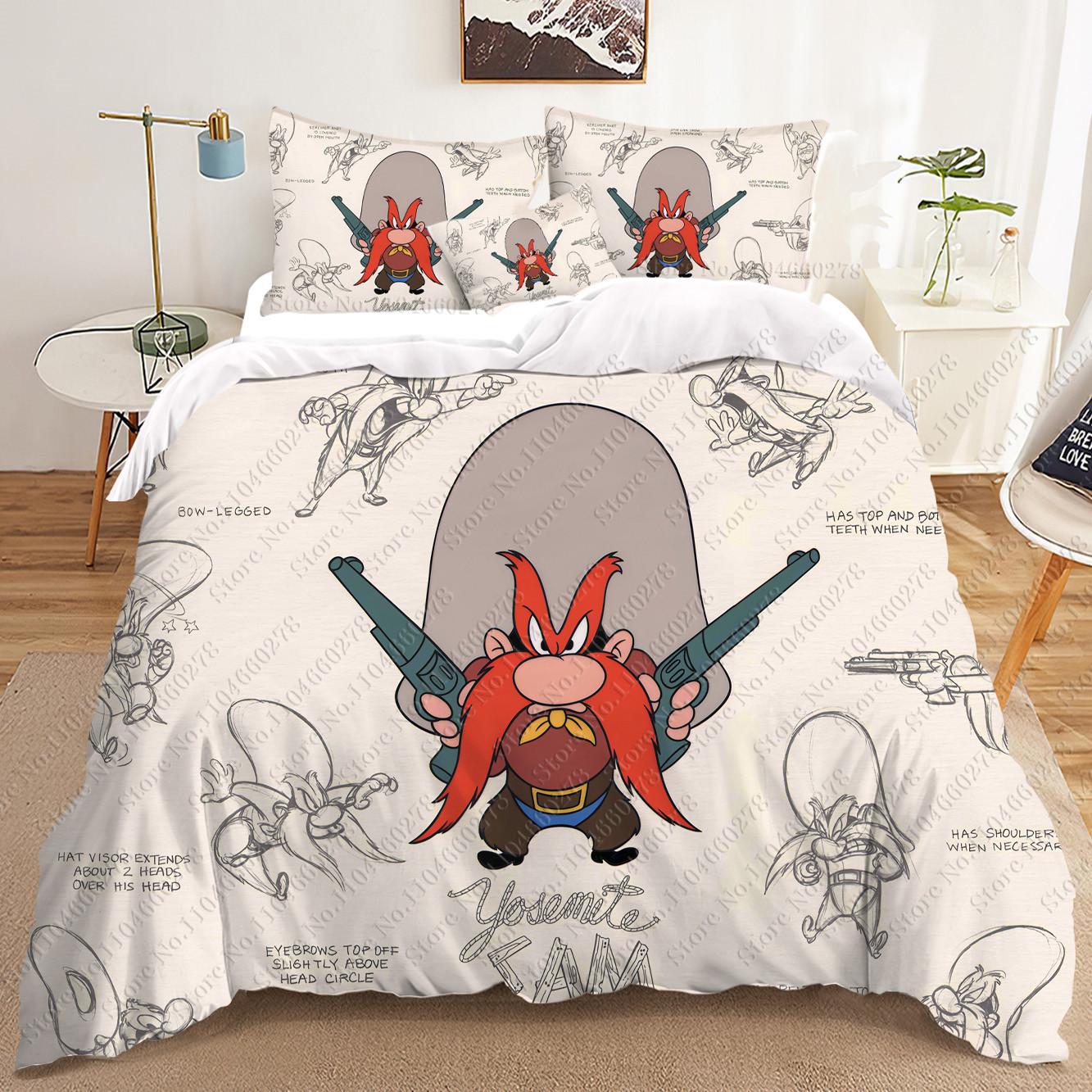 

Comforter Fashion Yosemite Sam Home Anime 3-Piece Set 1 3D Children S Bedding With Suitable For Children And Adults Comforter (quilt)-EU Single(135*200cm)3pcs